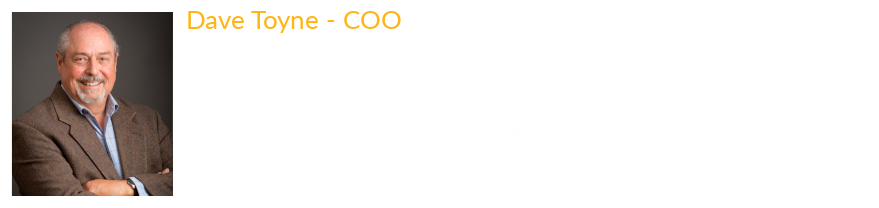 Dave Toyne - COO